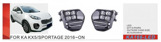 Kia Sportage 2015-2021 Faruri ceata 2015-2018 (Halogen) foto 1