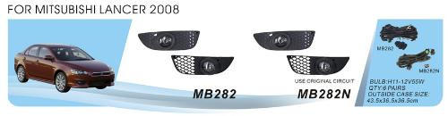 Mitsubishi Lancer X 2008- Proiectoare ceata (2 buc, halogen) foto 1