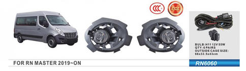 Renault Master 2011-2023 Proiectoare ceata 2015-2020 (2 buc, Halogen) foto 3