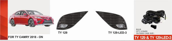 Toyota Camry 2017–2023 Proiectoare ceata LED tip US (2 buc) foto 1