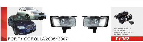 Toyota Corolla 2002-2007 Proiectoare ceata 2004-2007 (2 buc, Halogen) foto 1