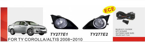 Toyota Corolla 2007-2013 Faruri ceata 2007-2010 (2 buc, halogen) foto 1