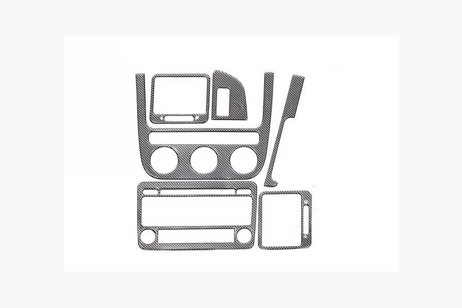 Volkswagen Golf 5 2003-2009 Capace Panou Bord (Carbon, Set Mic) Image