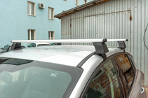 Nissan Leaf 2017- Portbagaj pentru acoperis neted (crom, pereche) foto 3