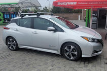 Nissan Leaf 2017- Portbagaj pentru acoperis neted (crom, pereche) foto 2