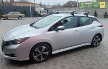 Nissan Leaf 2017- Portbagaj pentru acoperis neted (crom, pereche) foto 1