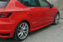 Seat Leon 2013-2020 Praguri Laterale Performance (negre) foto 1