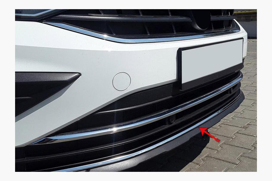 Volkswagen Tiguan 2016-2023 Protectie Bara Fata Inox 2020+ Image