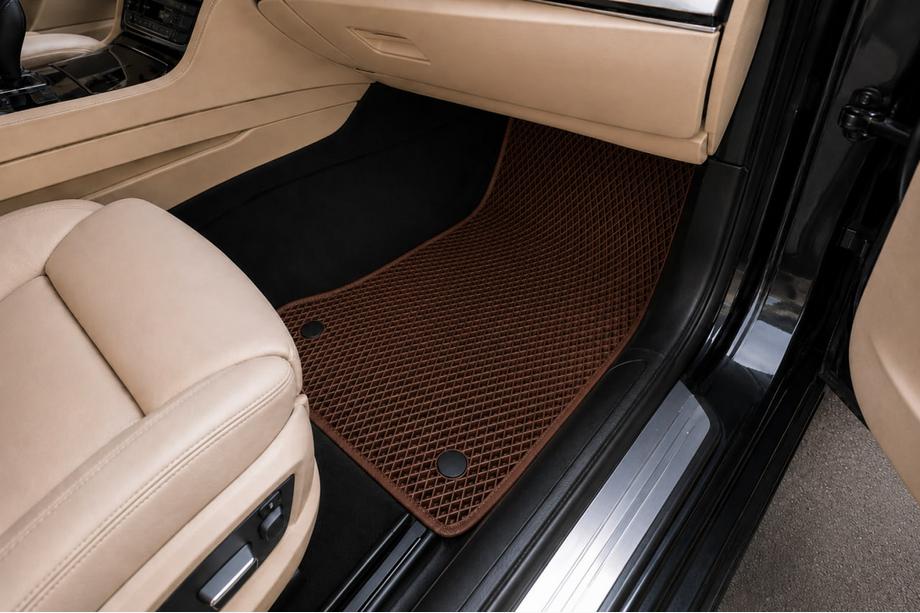 BMW 7 Series F01/F02 2008-2015 Covorase EVA (pentru F02, Maro) Foto 2