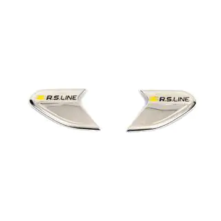 Ornamente aripi RS (OmsaLine, 2 buc, inox) Renault Clio V 2019- foto 1