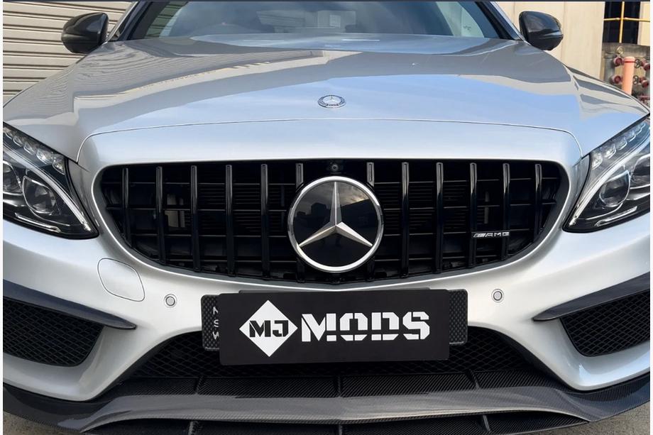 Mercedes C-class W205 2014-2021 Grila Fata Panamericana GT Negru (pentru Avantgarde/AMG-Line/C43 AMG) Image