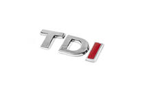 Volkswagen Passat B8 2015-2023 Emblema TDI (stil original) TD Crom, I Rosu foto 2