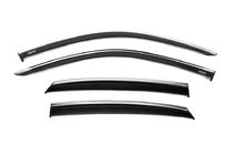 Honda Civic Sedan 2021- Deflectoare geamuri cu ornament cromat (4 buc, Niken) foto 1