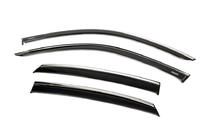 Honda Civic Sedan 2021- Deflectoare geamuri cu ornament cromat (4 buc, Niken) foto 2