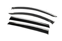 Hyundai Santa Fe 4 2018-2023 Deflectoare geamuri cu ornament cromat (4 buc, Niken) foto 2