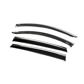Deflectoare geamuri cu ornament cromat (4 buc, Niken) foto 2