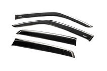 Nissan Juke 2010-2019 Deflectoare geamuri cu ornament cromat (4 buc, Niken) foto 2