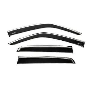 Deflectoare geamuri cu ornament cromat (4 buc, Niken)