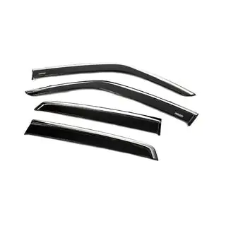 Deflectoare geamuri cu ornament cromat (4 buc, Niken) foto 2