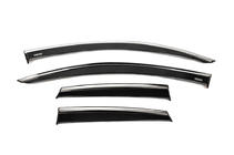 Opel Crossland X 2017-2024 Deflectoare geamuri cu ornament cromat (4 buc, Niken) foto 1