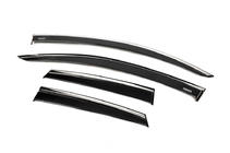 Opel Crossland X 2017-2024 Deflectoare geamuri cu ornament cromat (4 buc, Niken) foto 2