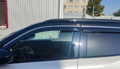 Peugeot 2008 2019- Deflectoare geamuri cu ornament cromat (4 buc, Niken) foto 1