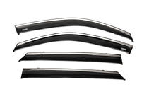 Peugeot 2008 2019- Deflectoare geamuri cu ornament cromat (4 buc, Niken) foto 4
