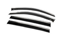 Toyota Highlander 2013-2019 Deflectoare geamuri cu ornament cromat (4 buc, Niken) foto 2
