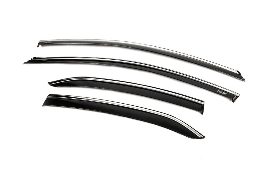 Toyota Camry 2017–2023 Deflectoare geamuri cu ornament cromat (4 buc, Niken) Foto 2