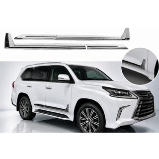 Molduri Usi F-Sport Alb+Crom (4 buc, ABS) foto 1