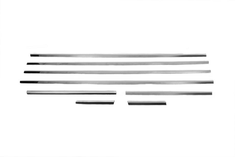 Volkswagen Touran 2010-2015 Ornamente exterioare geamuri inox (8 buc) Carmos - Otel Inoxidabil Turcesc Foto 3
