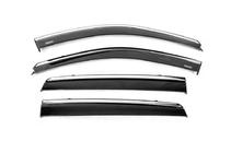Hyundai Santa Fe 2 2006-2012 Deflectoare geamuri cu ornament cromat (4 buc, Niken) foto 2