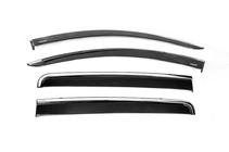 Fiat Fullback 2016- Deflectoare geamuri cu ornament cromat (4 buc, Niken) foto 2