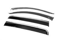 Fiat Fullback 2016- Deflectoare geamuri cu ornament cromat (4 buc, Niken) foto 3
