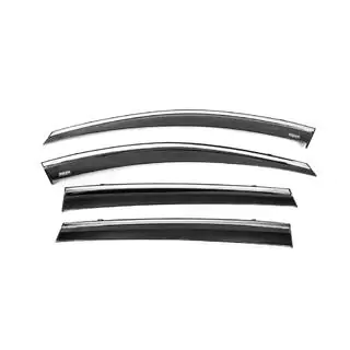 Deflectoare geamuri cu ornament cromat (4 buc, Niken)