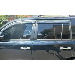 Deflectoare geamuri cu ornament cromat (4 buc, Niken) foto 1