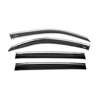 Deflectoare geamuri cu ornament cromat (4 buc, Niken) foto 4