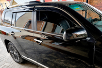 Toyota Highlander 2008-2013 Deflectoare geamuri cu ornament cromat (4 buc, Niken) foto 4