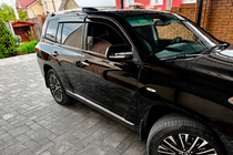 Toyota Highlander 2008-2013 Deflectoare geamuri cu ornament cromat (4 buc, Niken) foto 6