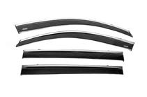 Toyota Highlander 2008-2013 Deflectoare geamuri cu ornament cromat (4 buc, Niken) foto 3