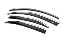 Chevrolet Malibu 2011-2018 Deflectoare geamuri cu ornament cromat (4 buc, Niken) foto 3