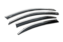 Chevrolet Malibu 2011-2018 Deflectoare geamuri cu ornament cromat (4 buc, Niken) foto 4