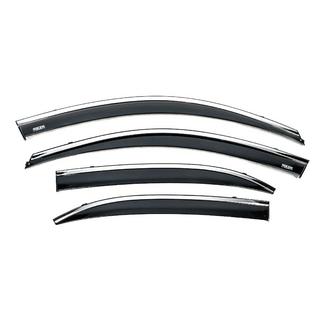 Deflectoare geamuri cu ornament cromat (4 buc, Niken) foto 2