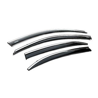 Deflectoare geamuri cu ornament cromat (4 buc, Niken) foto 4