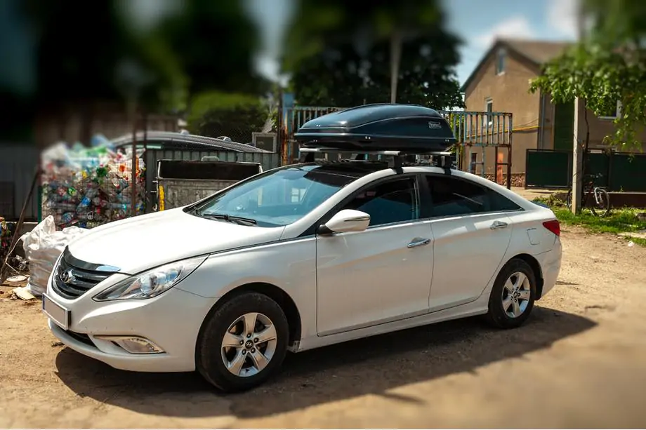 Hyundai Sonata YF 2010-2014 Bare portbagaj pentru acoperis neted (2 buc, Asaf V4) Foto 8