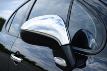 Peugeot 308 2007-2013 Capace Oglinzi (2 buc, Otel Inoxidabil) OmsaLine - Otel Inoxidabil Italian foto 1