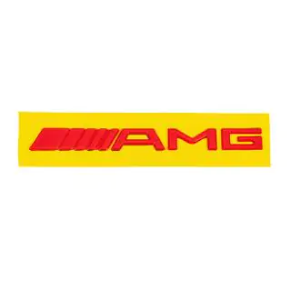 Emblema AMG (20cm, ABS, rosu) foto 2
