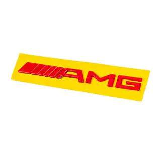 Emblema AMG (20cm, ABS, rosu) foto 1