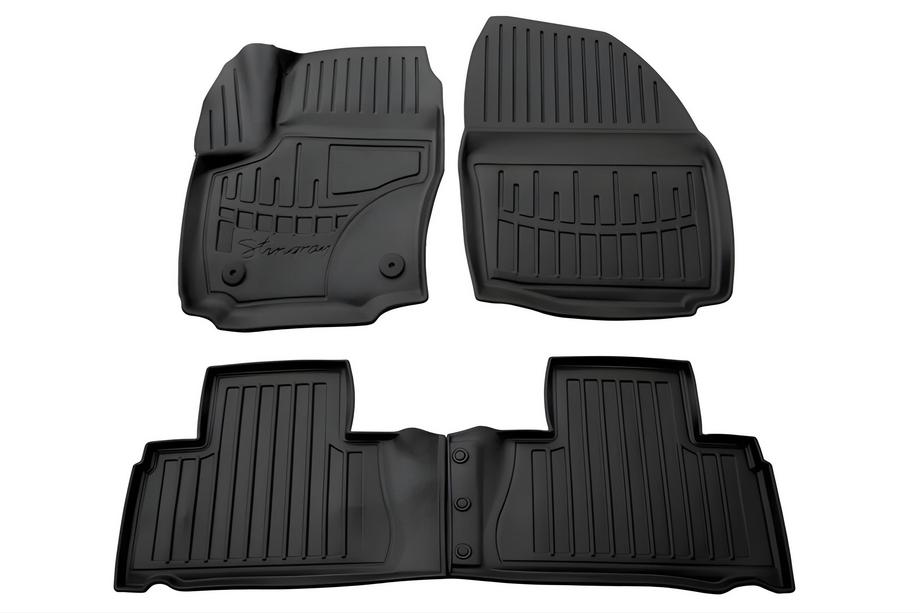 Ford Galaxy 2007-2015 Covorase Auto Cauciuc Stingray 3D (2011-2014, 4 buc, Poliuretan, Clip FC2) Foto 1