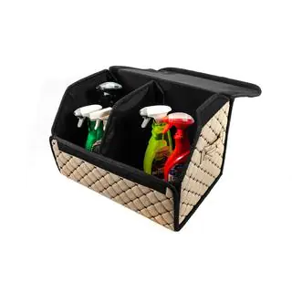 Geanta organizator portbagaj ECO (50x30x30, bej) foto 2
